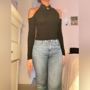 Cold-Shoulder Knot Jersey Top